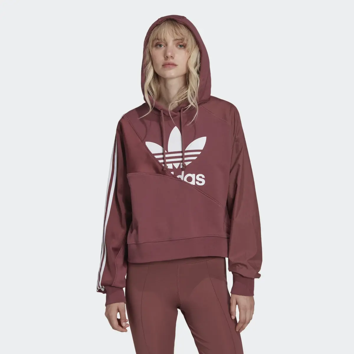 Adidas Adicolor Split Trefoil Hoodie. 2