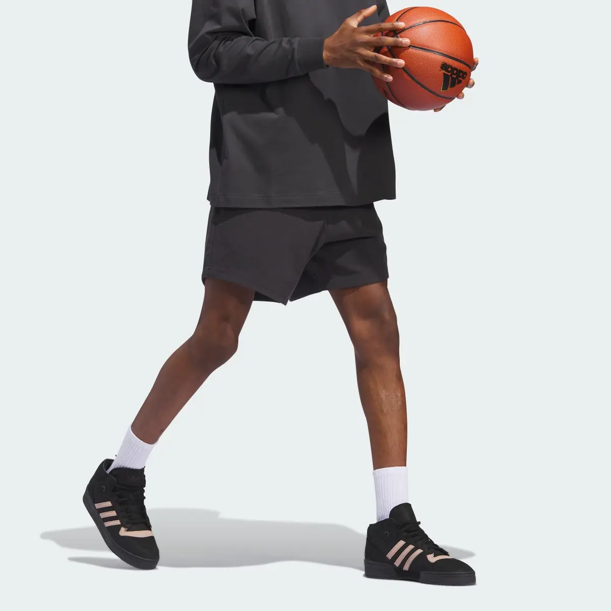 Adidas Basketball Brushed Shorts. 3