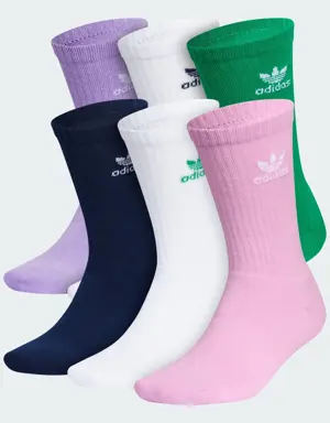 Adidas Trefoil Crew Socks 6 Pairs. 2 Adidas Trefoil Crew Socks 6 Pairs. 2