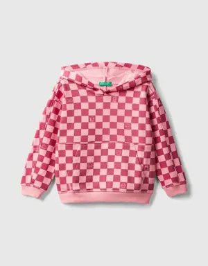 checkered hoodie