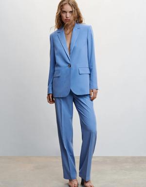 Modal-blend suit blazer