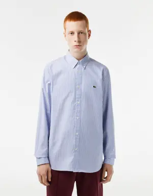 Lacoste Regular Fit Herren-Hemd aus Baumwolle mit Streifen