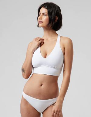 Plunge Bikini Top D&#45Dd white