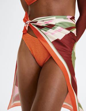 Mango Culotte bikini classique texturée