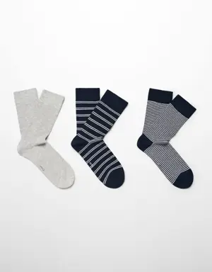 Pack of 3 cotton socks
