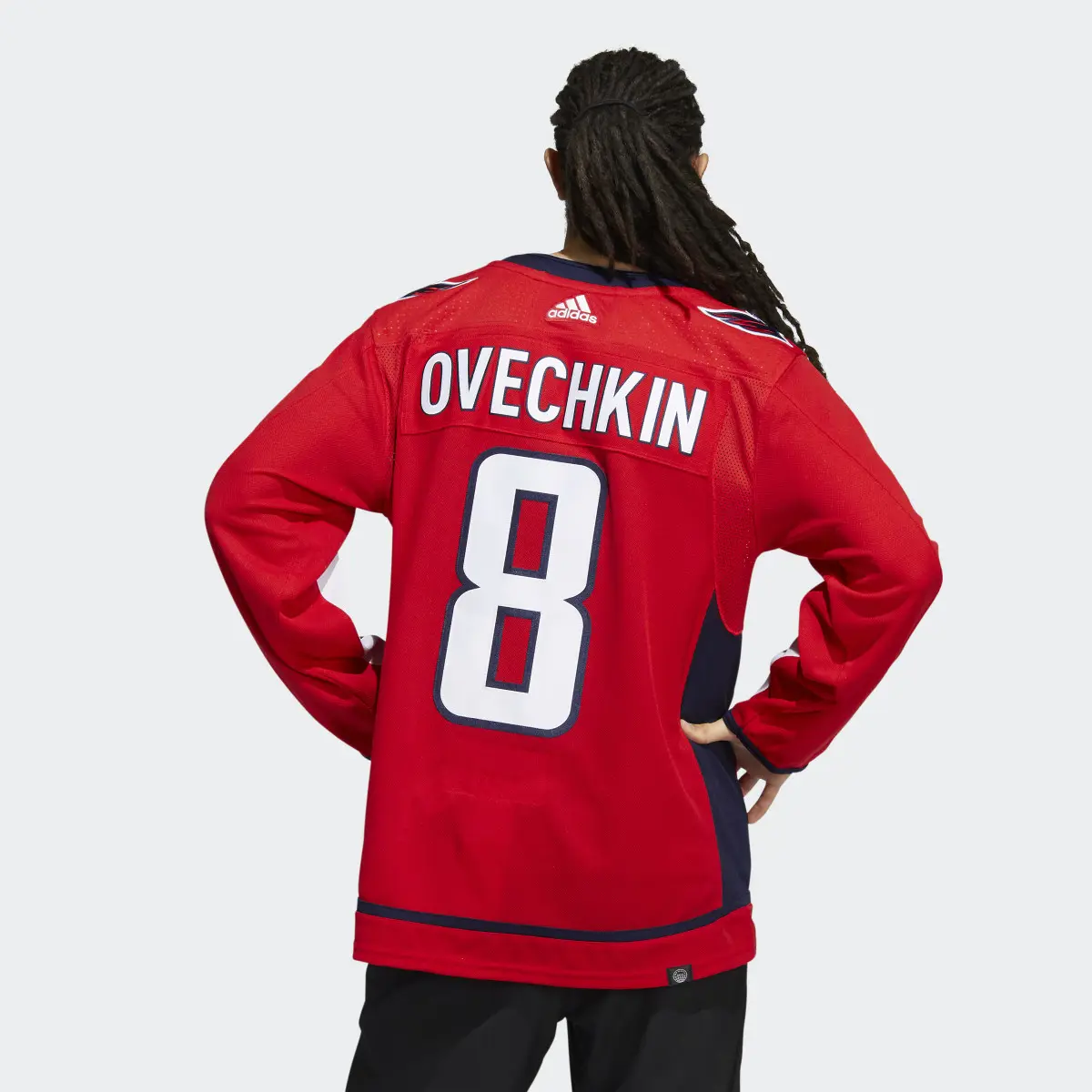 Adidas Capitals Ovechkin Home Authentic Jersey. 3