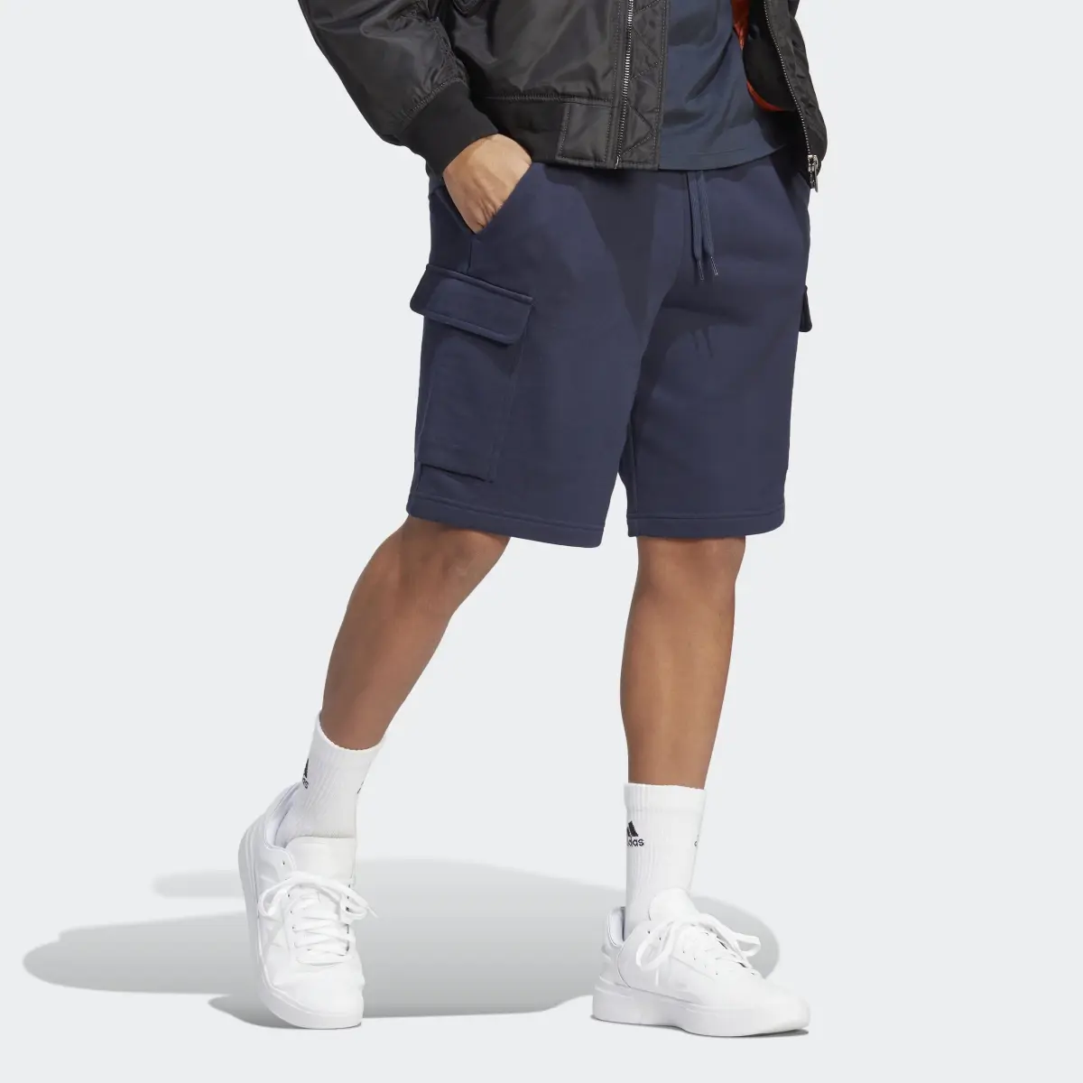 Adidas Essentials French Terry Cargo Shorts. 3