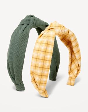 Old Navy Fabric-Covered Headband 2-Pack for Women yellow