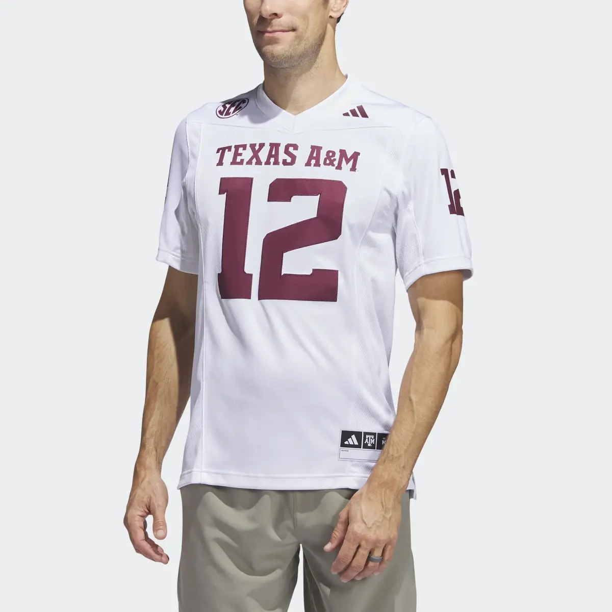 Adidas Texas A&M Football Off-Field Away Jersey. 1