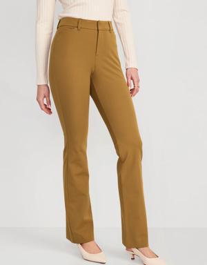 High-Waisted Pixie Flare Pants for Women brown