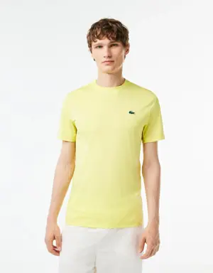 SPORT Erkek Slim Fit Bisiklet Yaka Sarı T-Shirt