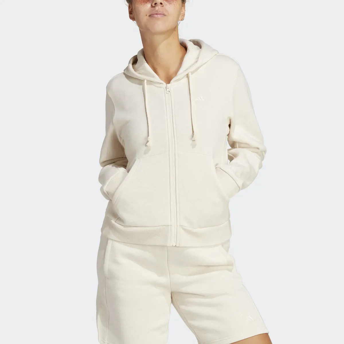 Adidas ALL SZN Fleece Full-Zip Hoodie. 1