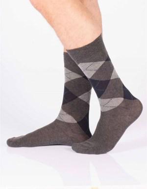 Argyle Erkek Soket Çorap SİYAH