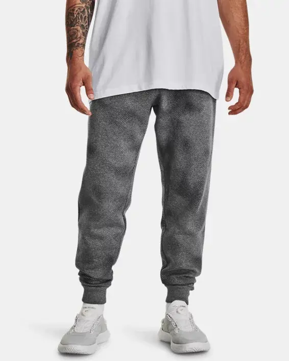 Under Armour Men's UA Rival Fleece Printed Joggers. 1