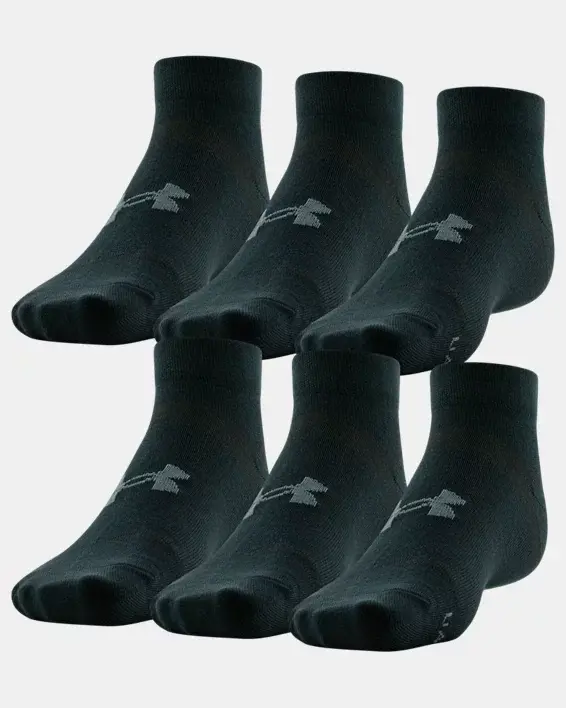 Under Armour Men's UA Essential 6-Pack Low Cut Socks. 1