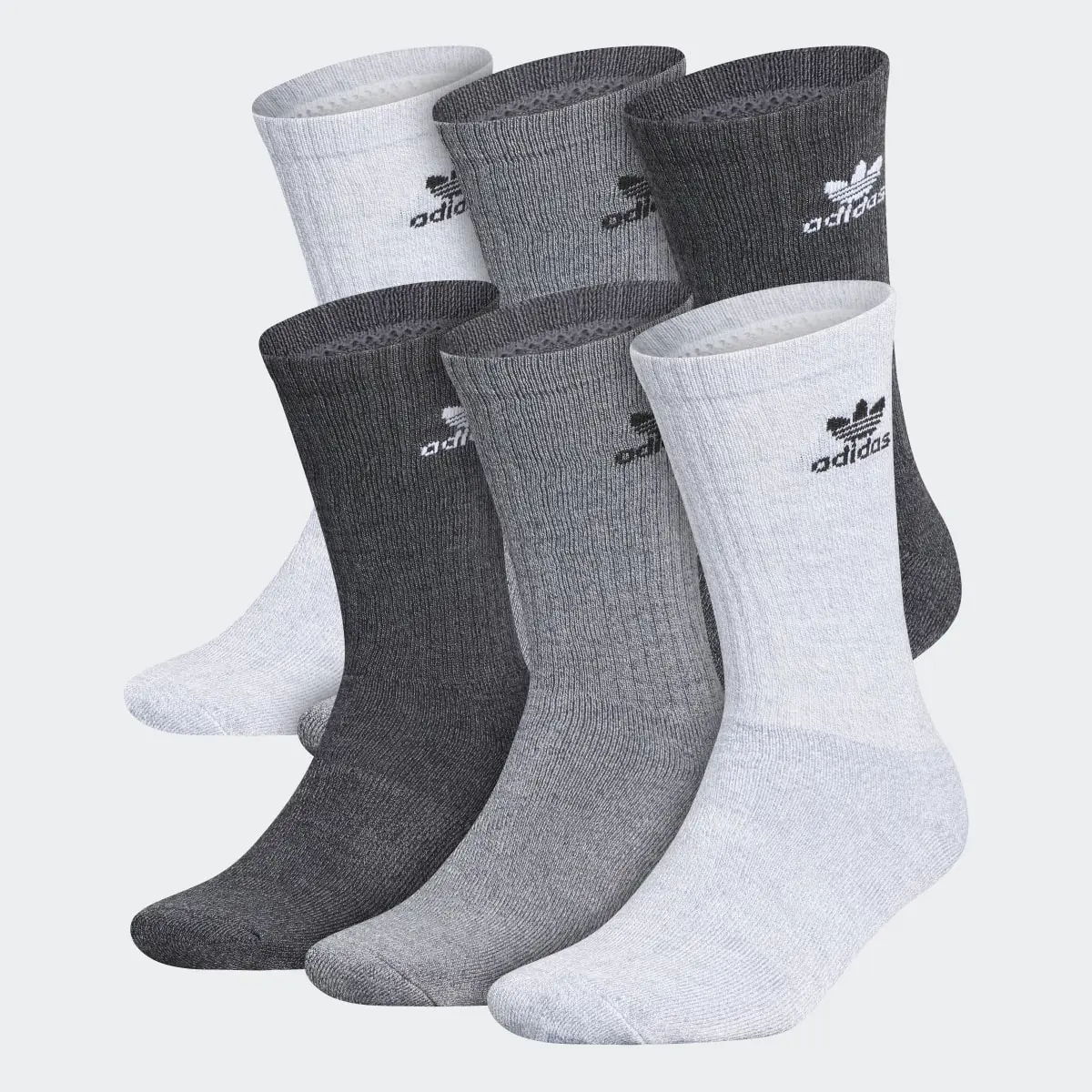 Adidas Trefoil Crew Socks 6 Pairs. 1