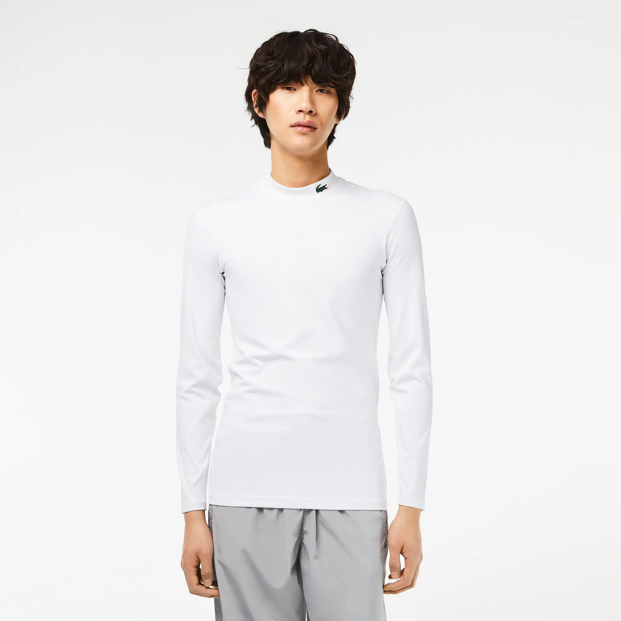 Lacoste Men’s Lacoste Sport Long Sleeve Tight Fit T-shirt. 1