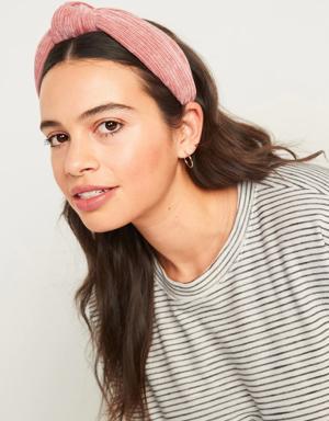 Fabric-Covered Headband For Women pink
