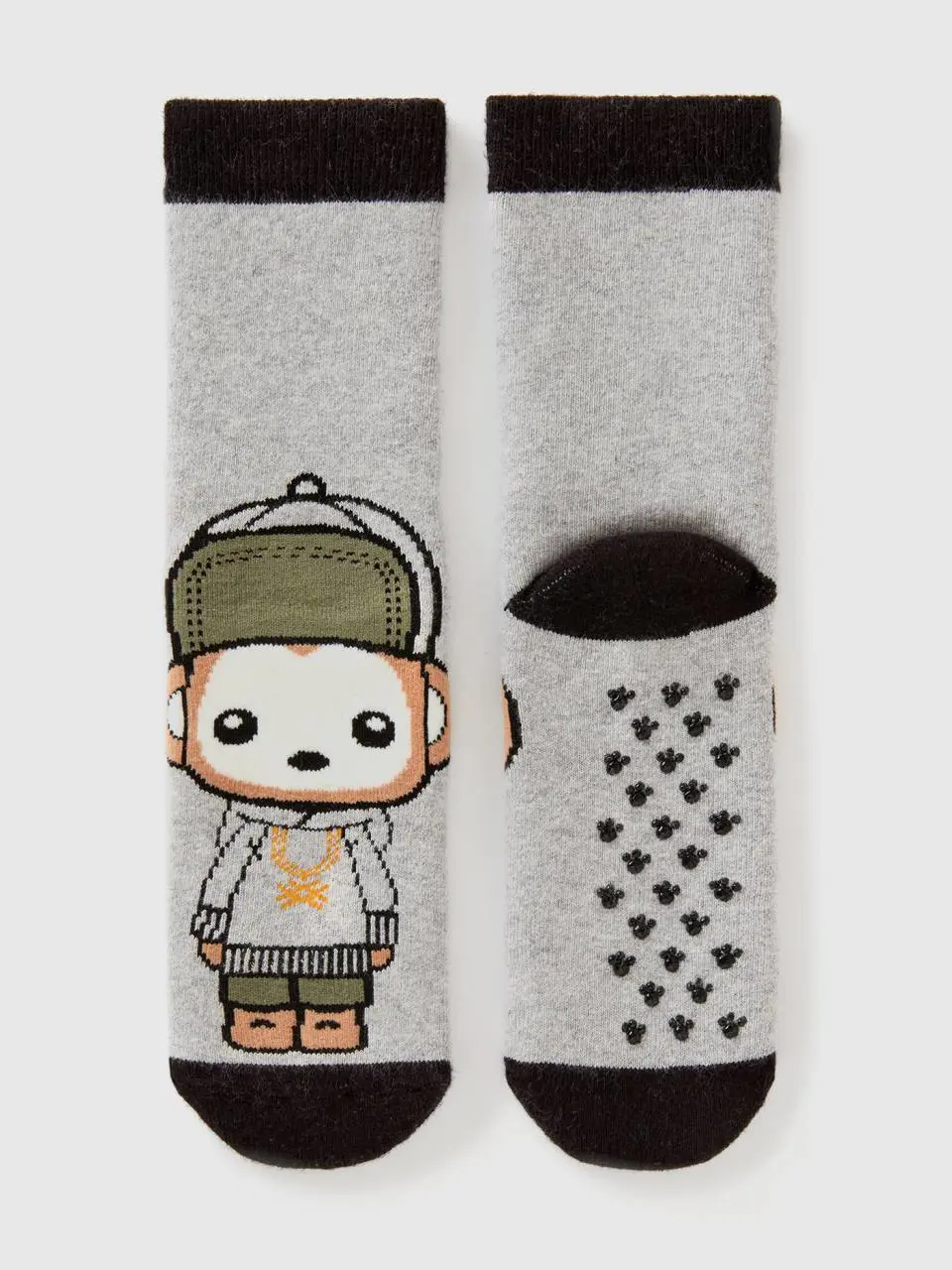 Benetton non-slip socks with mascot. 1