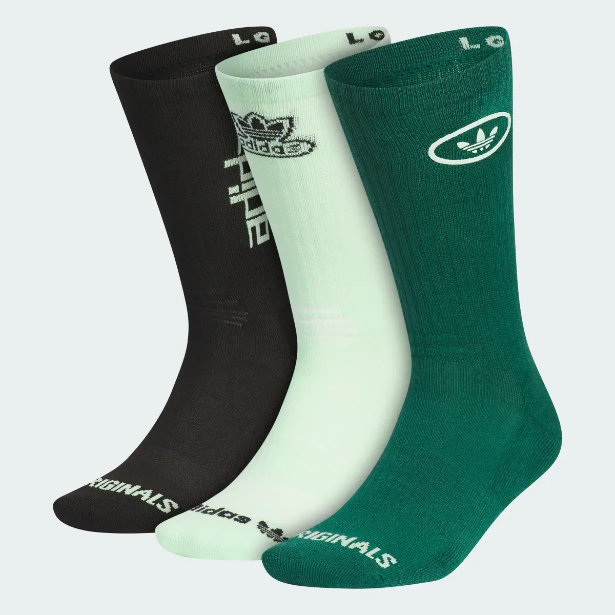 Adidas Originals Vista Sport 3-Pack Crew Socks. 1