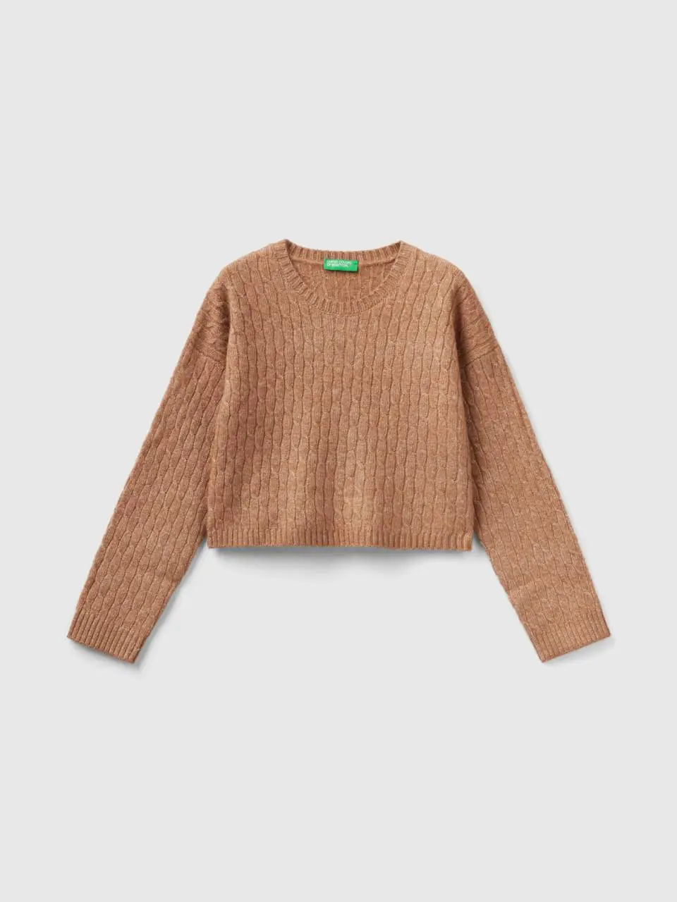 Benetton sweater with cables. 1