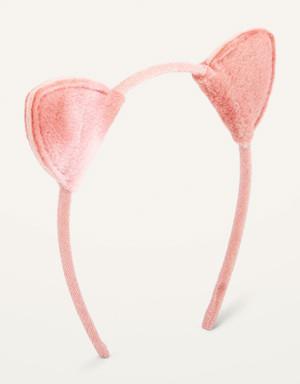 Old Navy Fleece Cat-Ear Headband for Girls pink