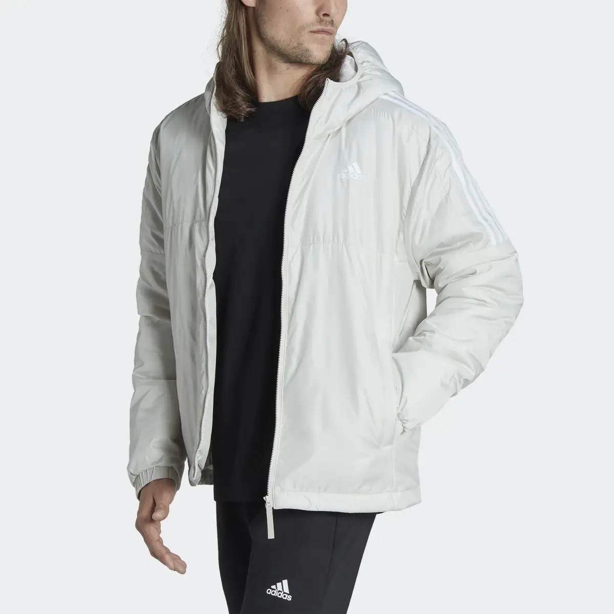 Adidas Essentials Insulated Hooded Jacket. 1
