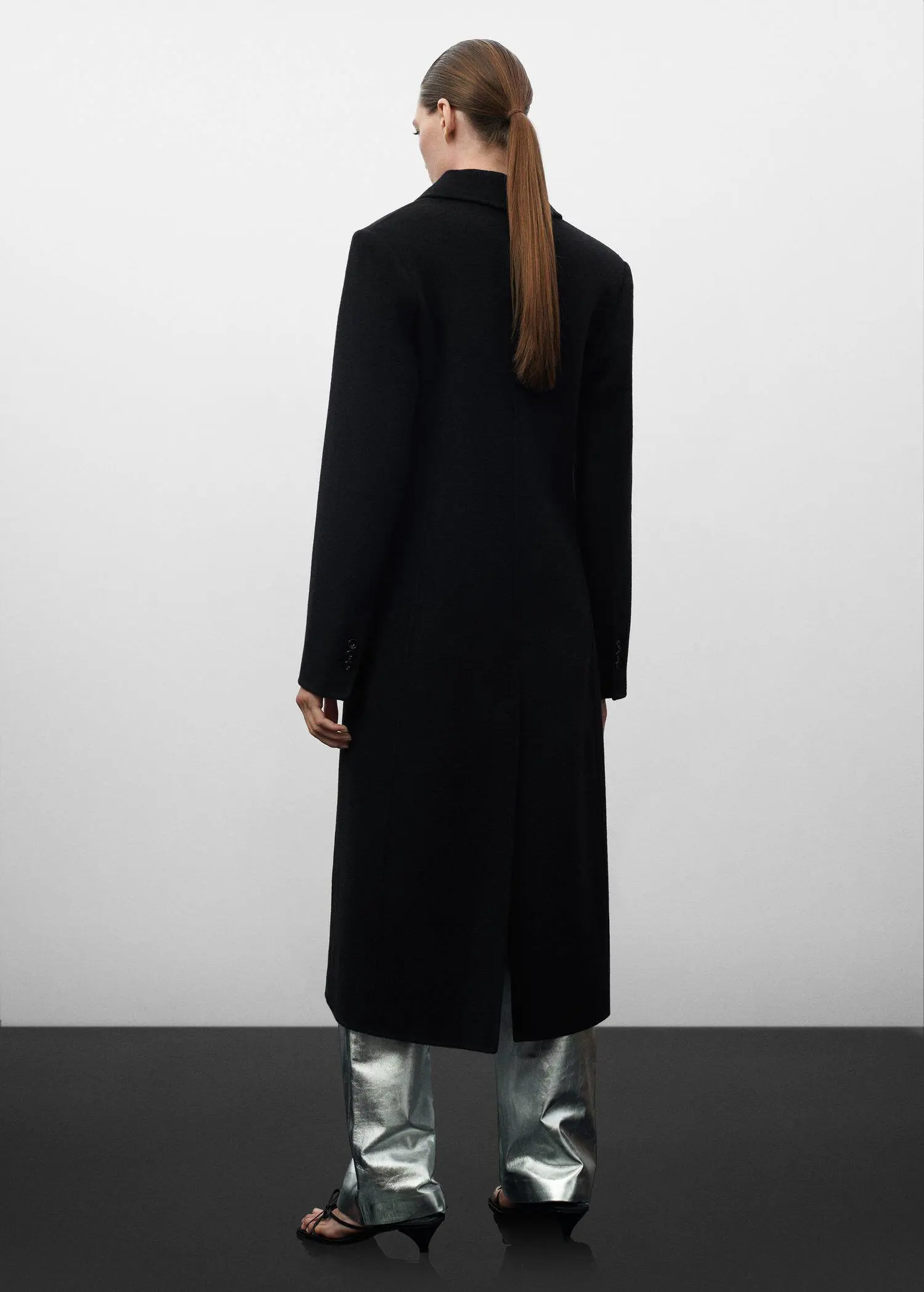 Mango Structured cashmere wool coat. 3