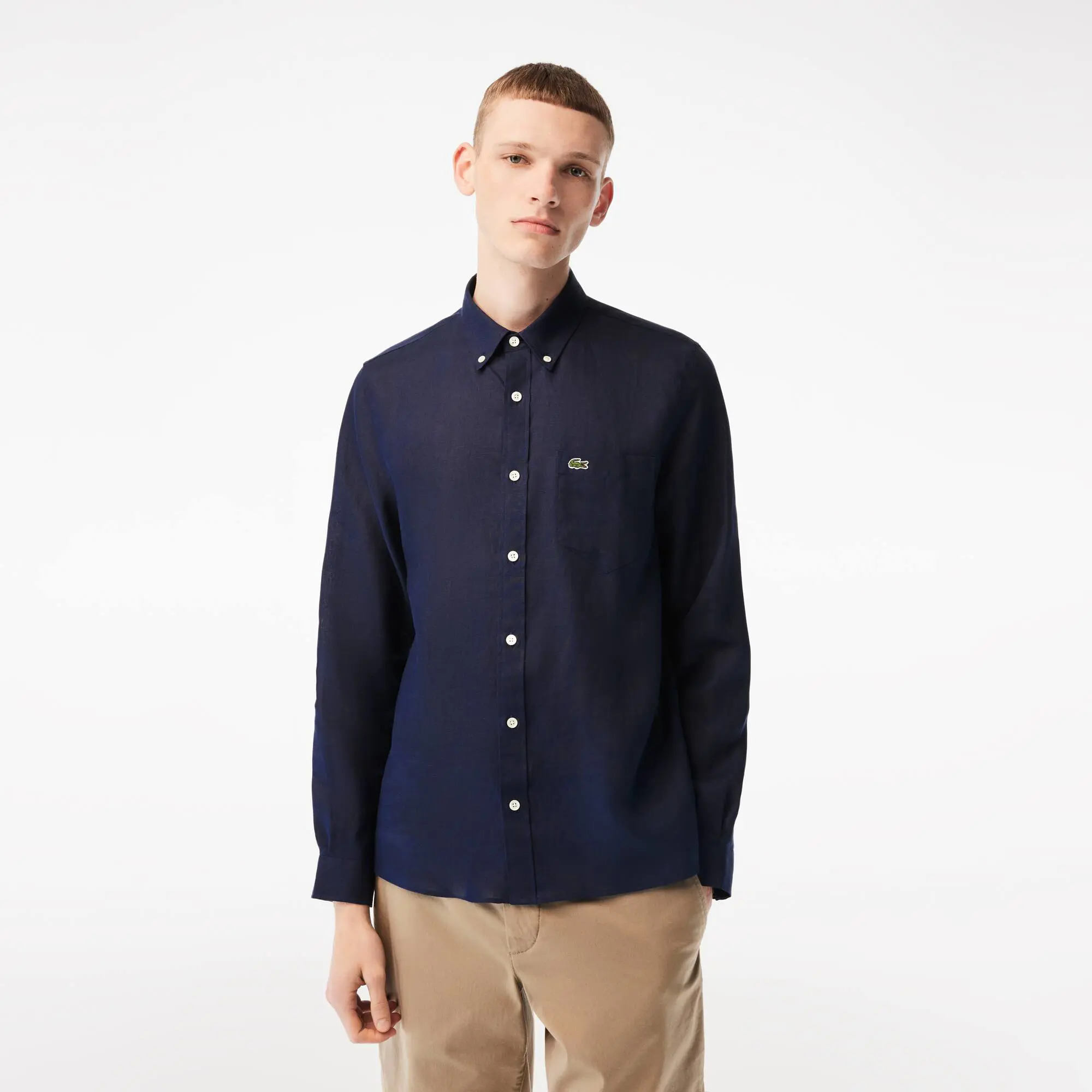 Lacoste Men’s Linen Shirt. 1