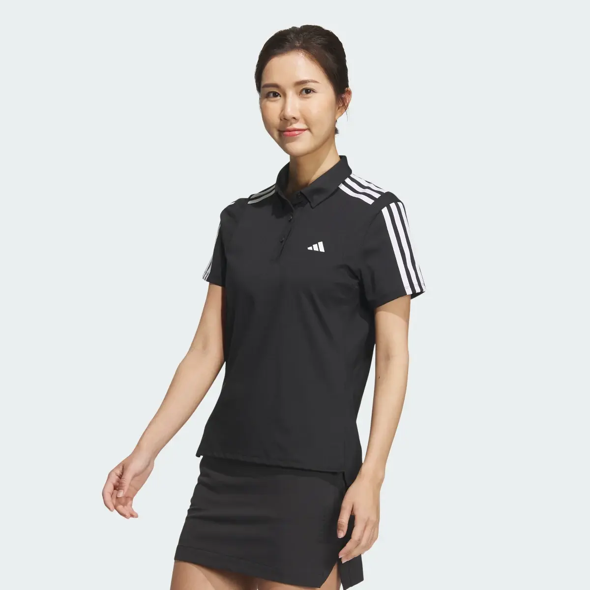 Adidas HEAT.RDY 3-Stripes Short Sleeve Polo Shirt. 2