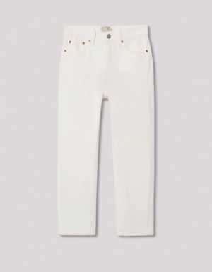 Mango Jeans straight cropped