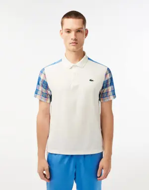 Polo color-block homme Lacoste Tennis à carreaux
