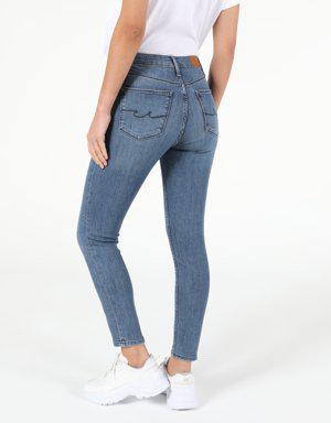 760 Dıana Orta Bel Dar Paça Super Slim Fit Jean Kadın Jean Pantolon