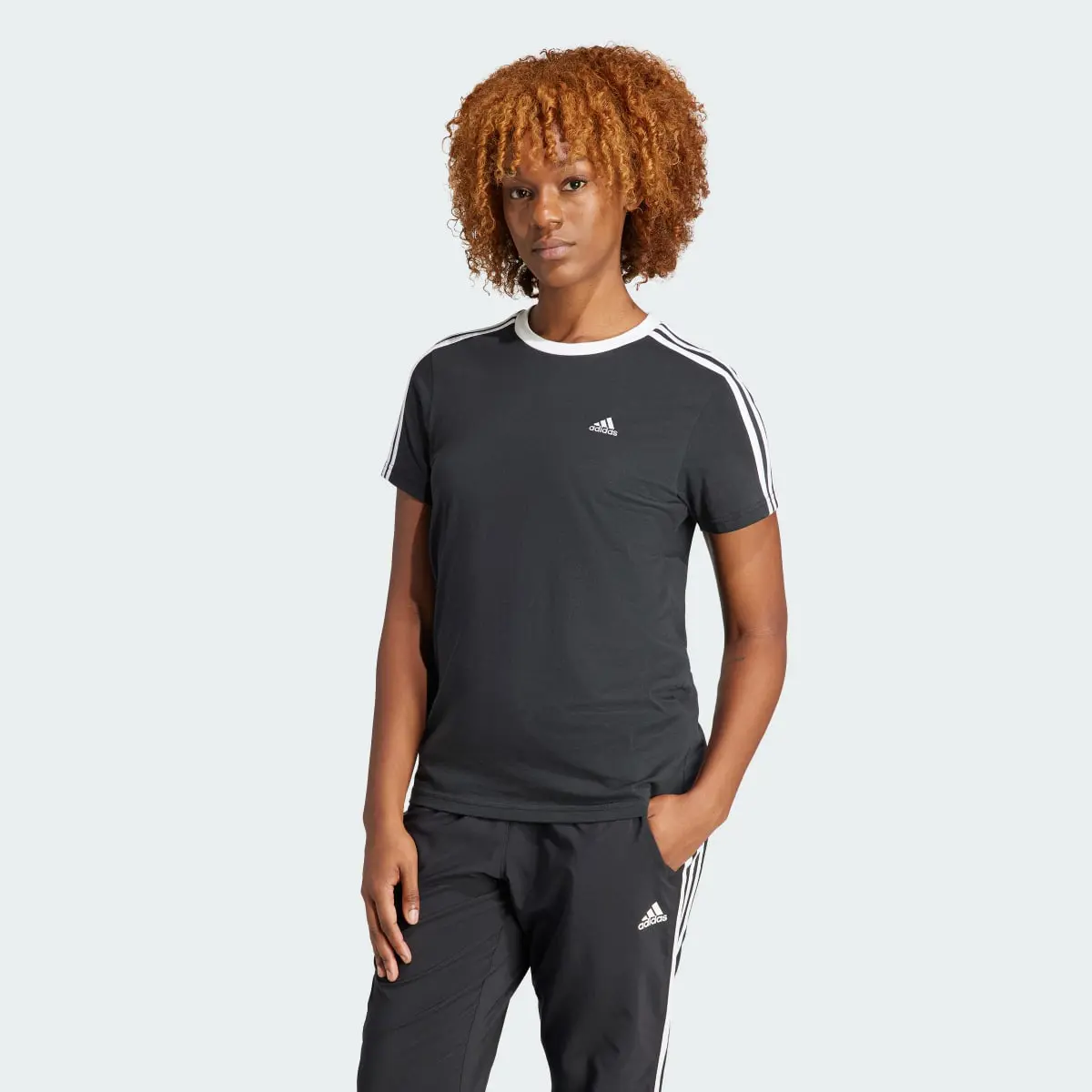 Adidas Essentials 3-Stripes Tee. 2