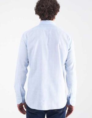 Men’s Regular Fit Long Sleeve Sport Shirt LIGHT BLUE
