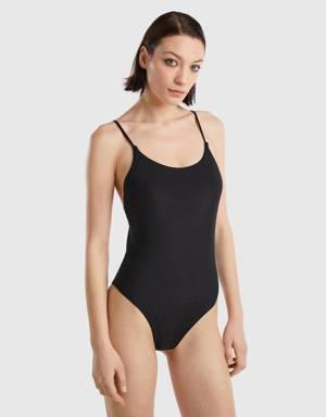 one-piece swimsuit in recycled nylon