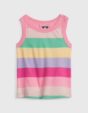 Gap Toddler 100% Organic Cotton Mix and Match Graphic Tank Top multi