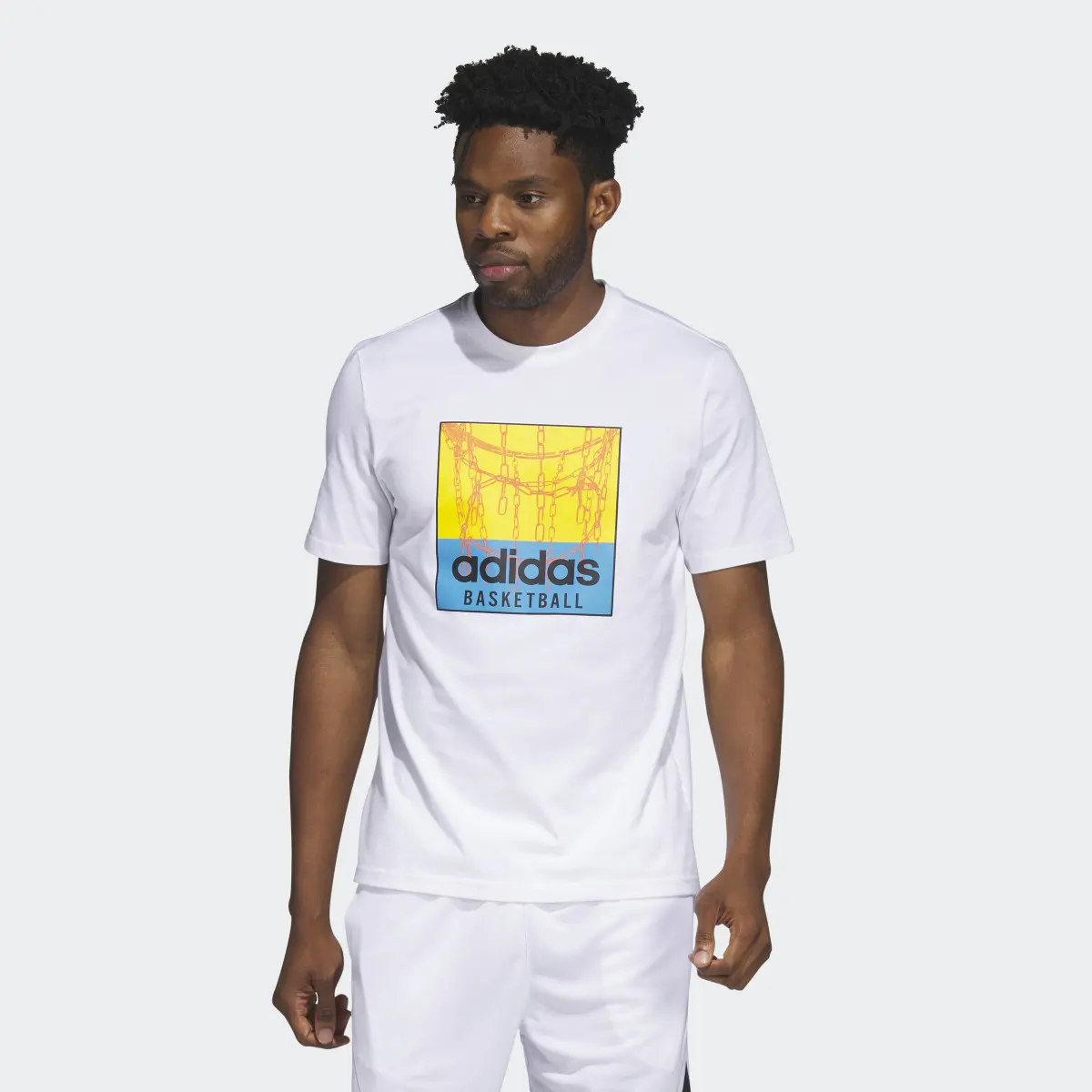 Adidas Playera Estampada Chain Net Basketball. 2