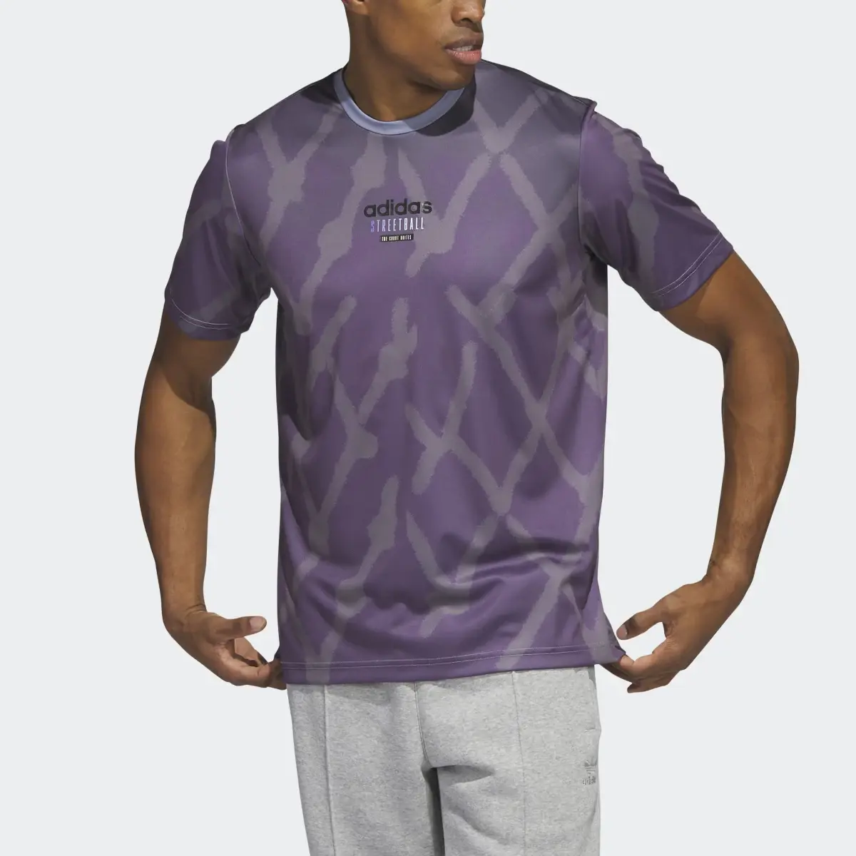 Adidas Playera Estampada Streetball. 1