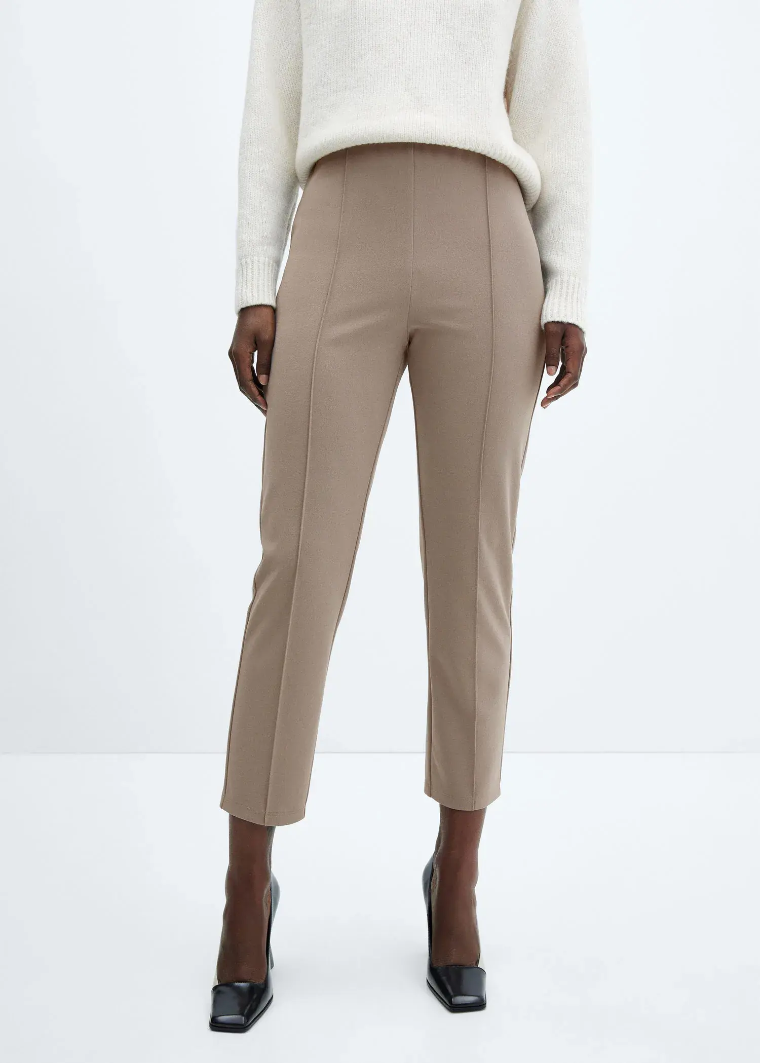 Mango High-waist skinny trousers. 1