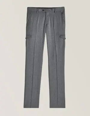 Virgin Wool Cargo Pants