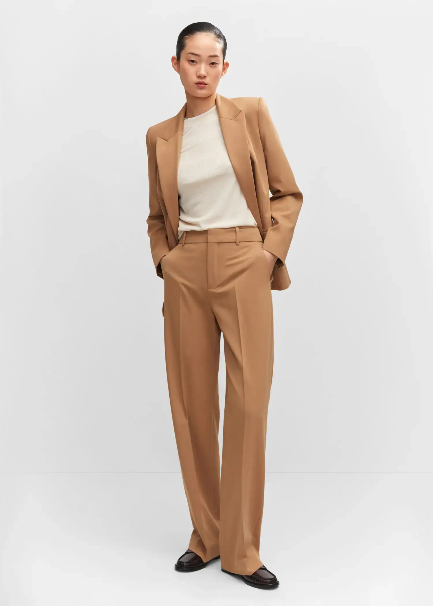 Mango Straight suit trousers. 3