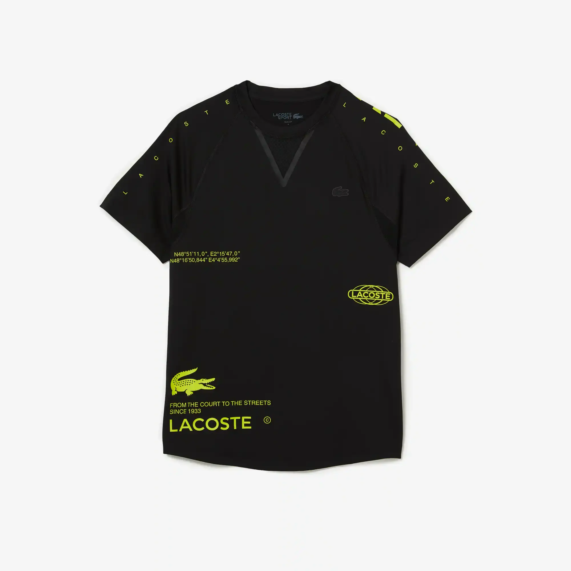 Lacoste Men's SPORT Stretch Jersey T-Shirt. 2