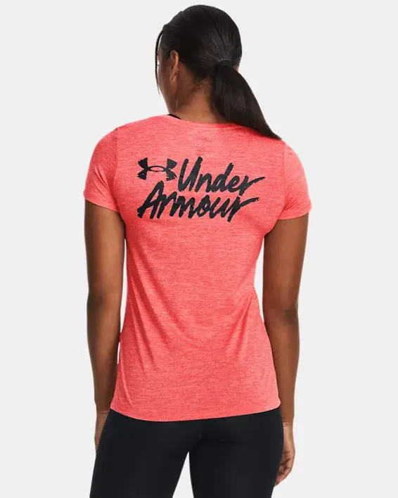 Under Armour Women's UA Tech™ Twist Graphic Short Sleeve. 2