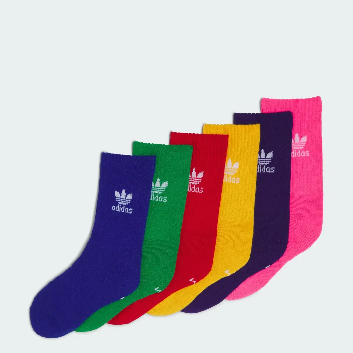 Adidas Trefoil Crew Socks 6 Pairs. 1