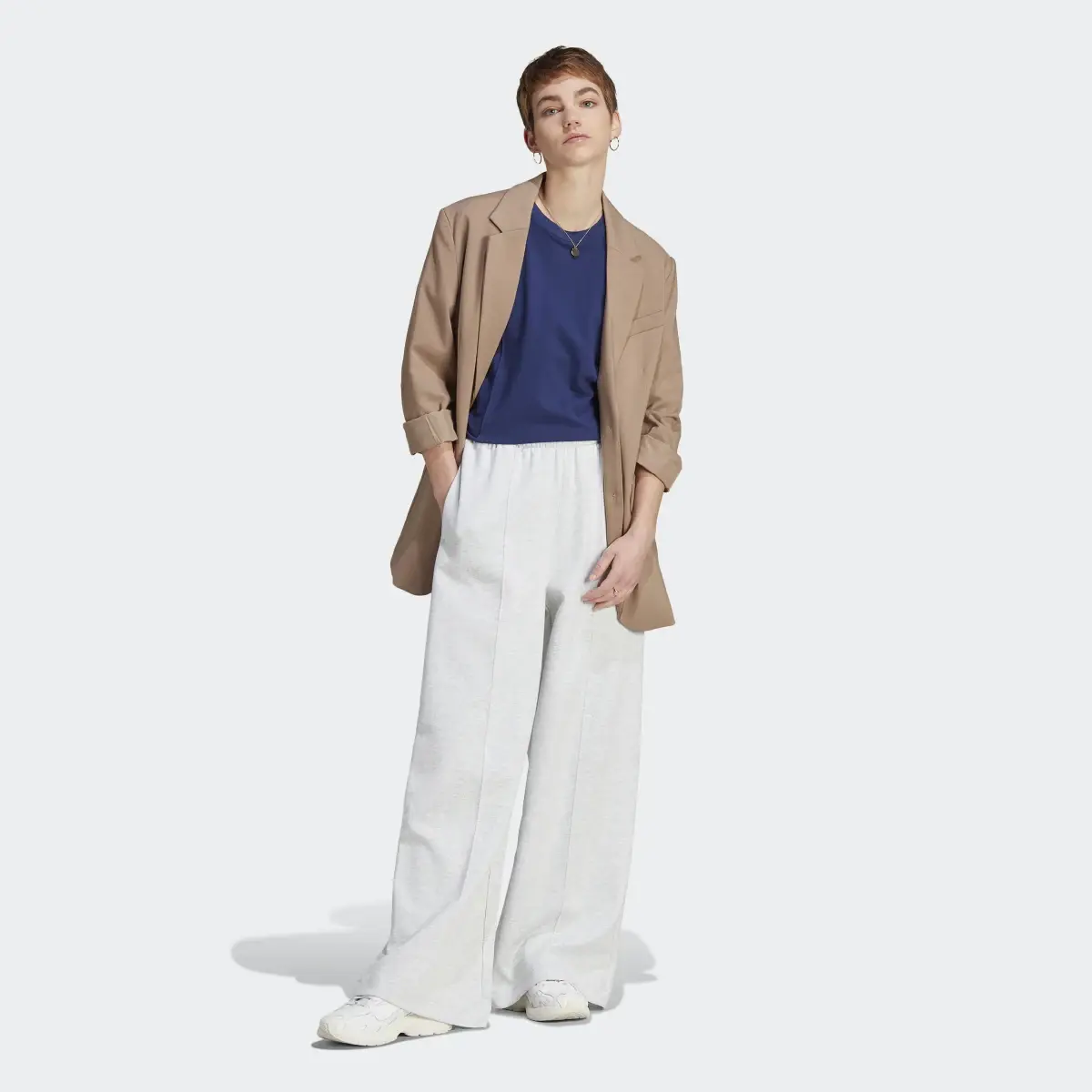 Adidas Premium Essentials Wide-leg Pintuck Pants. 3