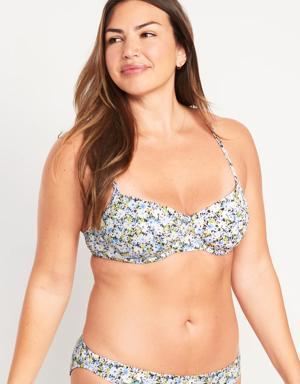 Piqué Underwire Bikini Swim Top for Women multi