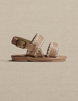 Banana Republic Leather Sandal for Baby + Toddler brown
