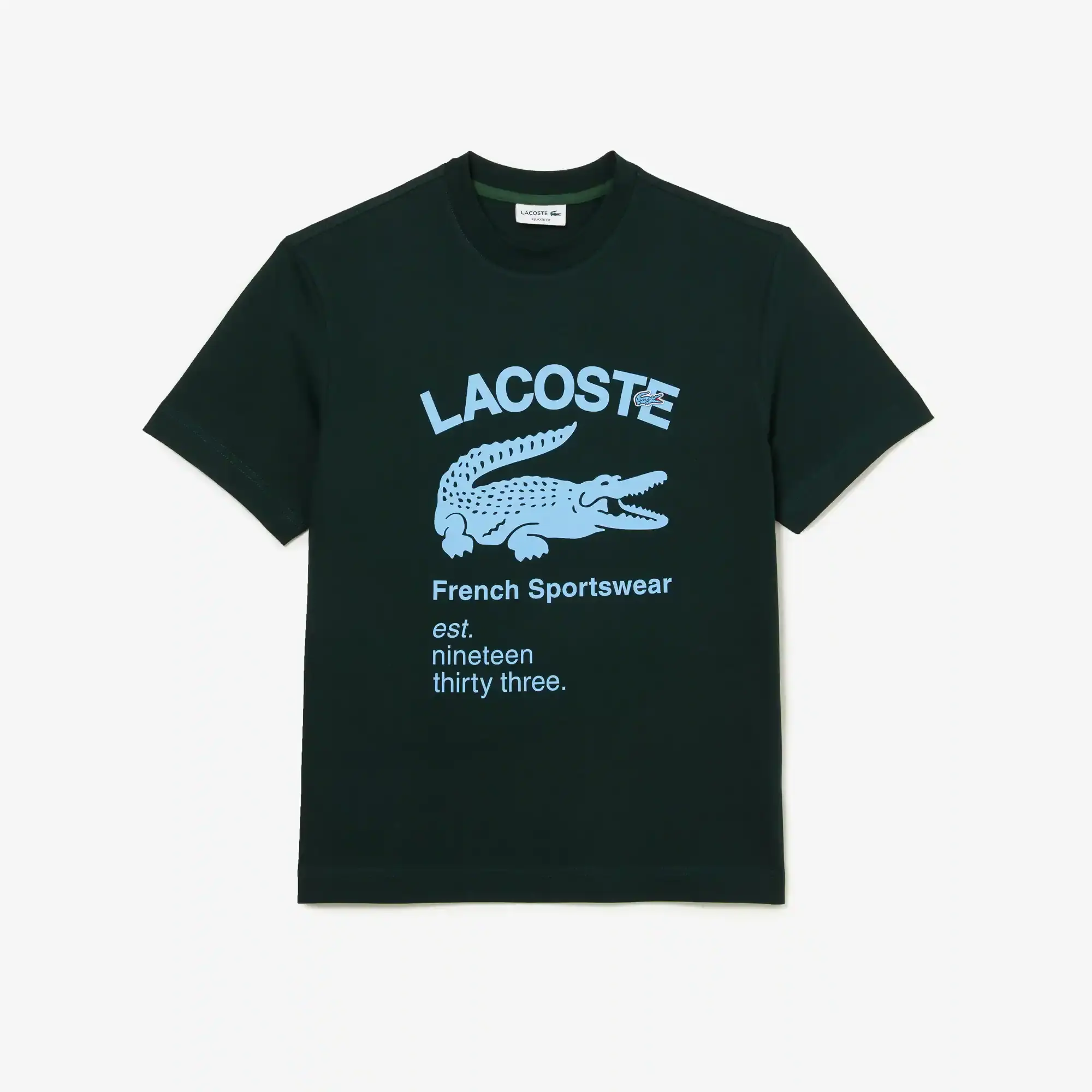 Lacoste Playera con Cocodrilo Lacoste Corte Relajado para Hombre. 2