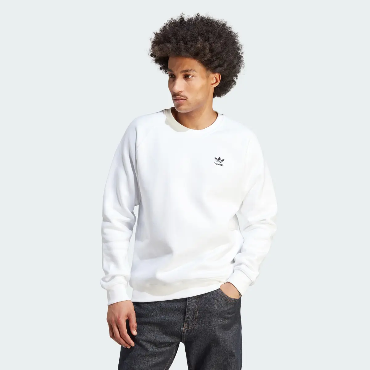 Adidas Felpa Trefoil Essentials Crewneck. 2